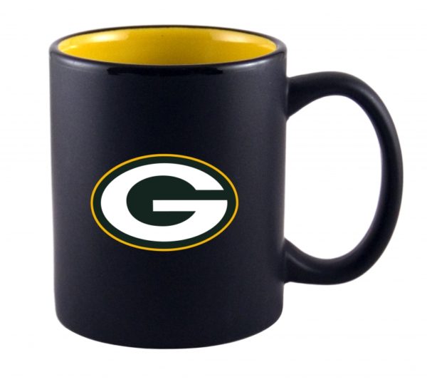 Produktabbildung: Green Bay Packers Black Matte Two Tone Mug 325ml